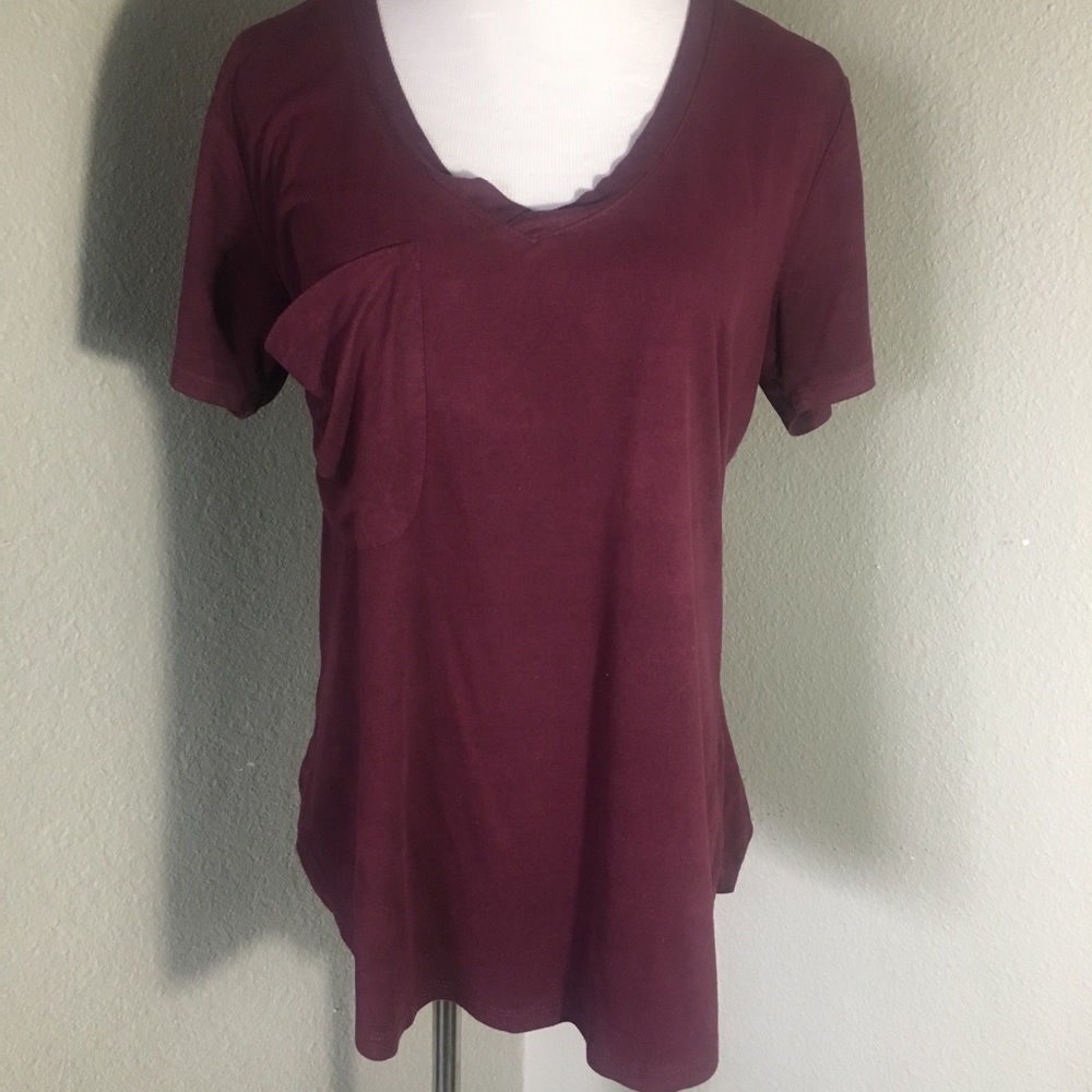 Z Supply Suede Maroon Top